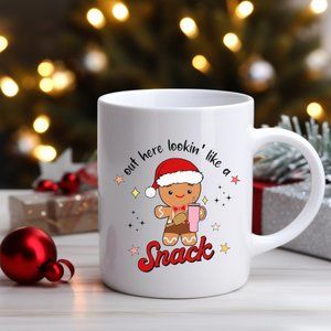 Gingerbread Man Christmas Coffee Mug 15oz Cup
